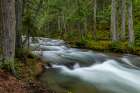 Mission Creek in the Mission Mountains Tribal Wilderness near St. Ignatius, Montana, USA. Art Print